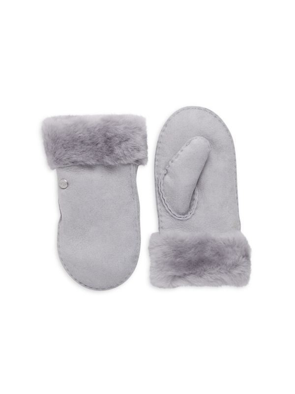 UGG Kid's Suede & Shearling Mittens